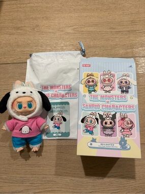 The Monsters x Sanrio Characters pochacco Labubu